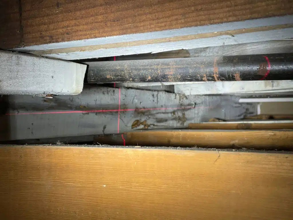 Framing Inspection under home