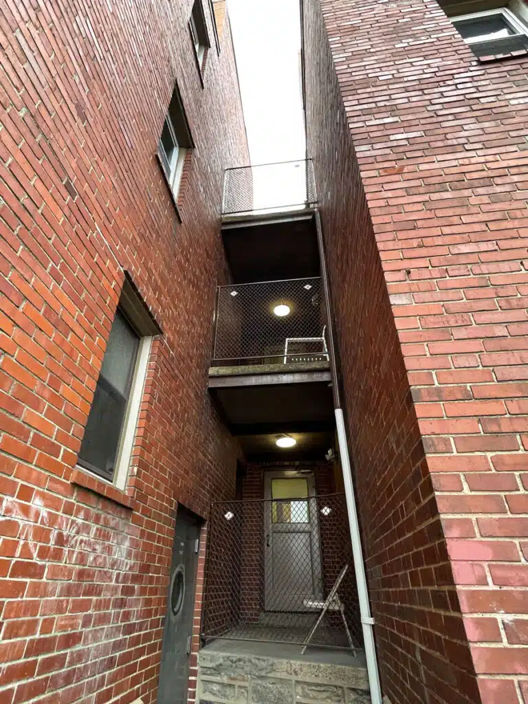 Fire Escape with Structural Deficiencies