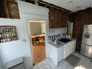Determining a load-bearing wall in kitchen