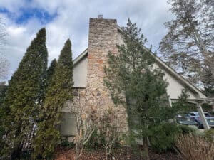 Structural Engineer Chimney Inspection in Delaware showing repairs needed.