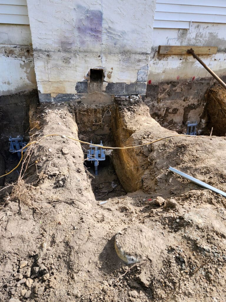 Chimney foundation support