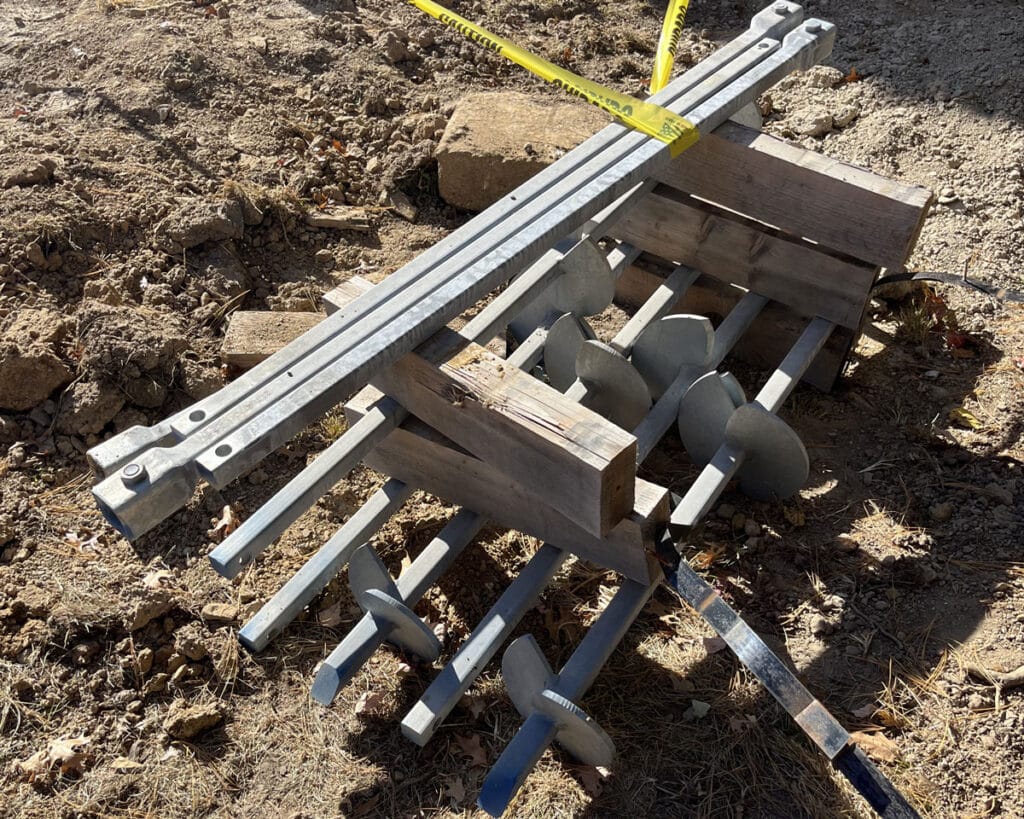 Foundation repair supplies - helical piles
