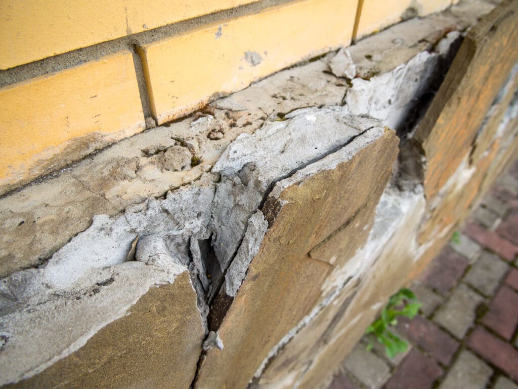 Foundation in need of repair - common foundation problems