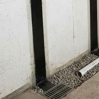 Carbon Fiber repair showing drain