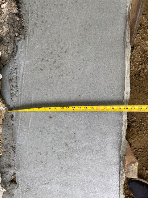Measuring tape for Foundation Thickness