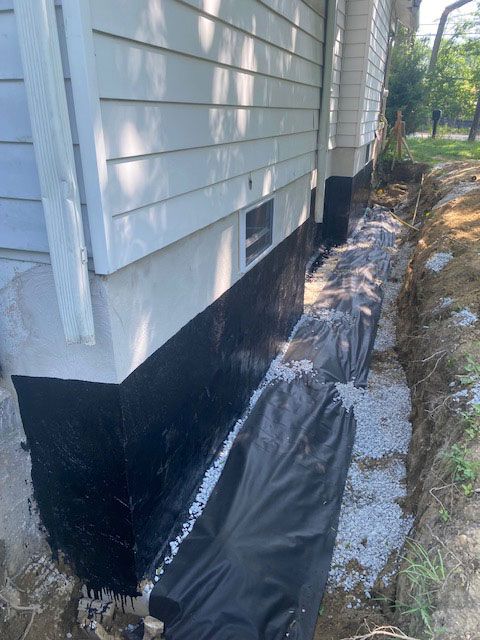 Final repair on foundation